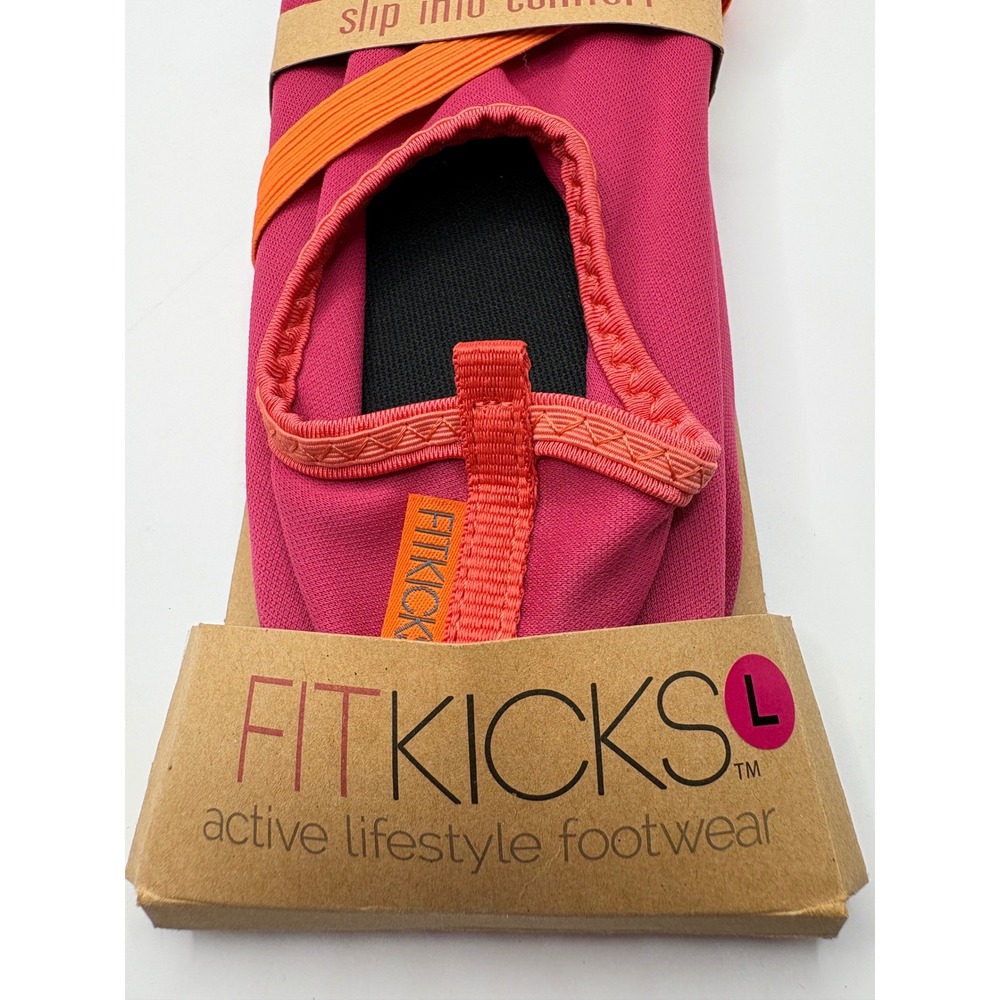 Fitkicks Womens Active Lifestyle Footwear Pink Orange Large 8.5-9.5 FITK-L-FUS